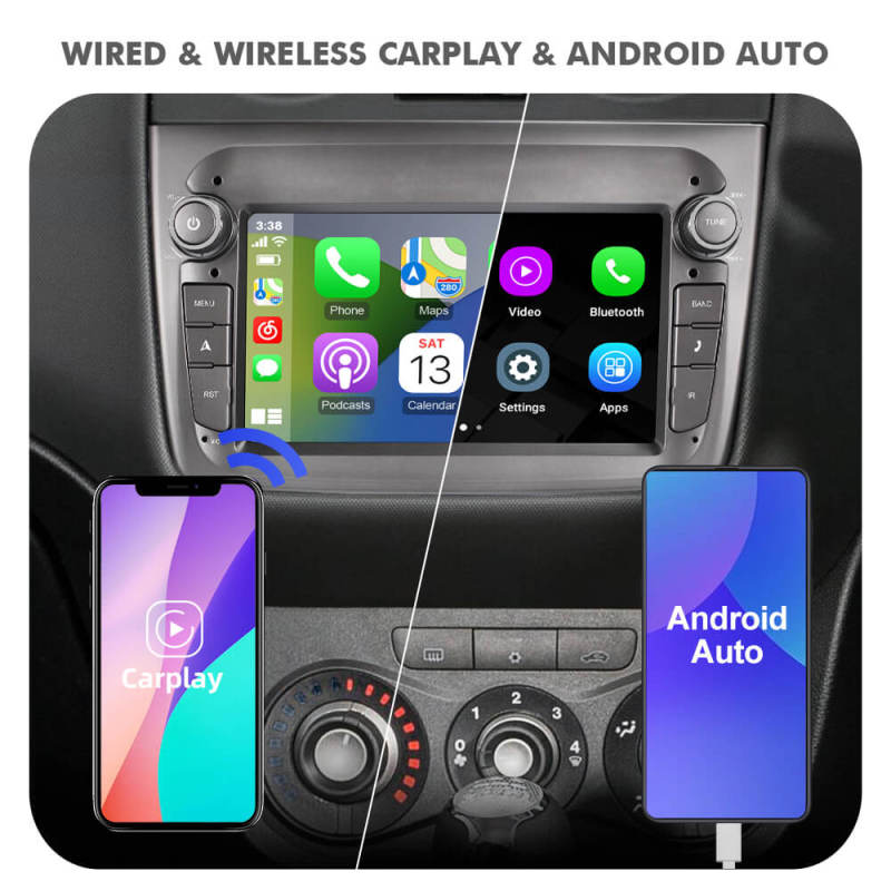 Isudar Upgrade T72 Android 4G Car Radio For Alfa Romeo Mito 2008-