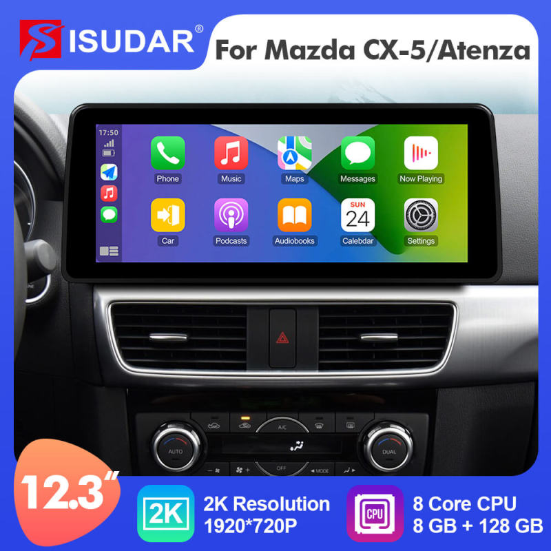 ISUDAR 12.3 Inch Android 12 Car Radio For MAZDA 6 Atenza 2014-2016 CX5 CX-5 CX 5 2013-2015