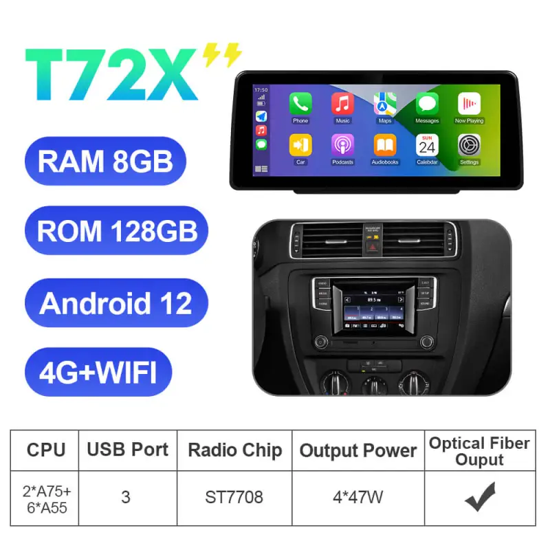 ISUDAR 12.3 Inch Android 12 Car Radio For VW/volkswagen/Skoda/Seat/Passat/Golf/Tiguan/CC/Leon GPS Multimedia Stereo