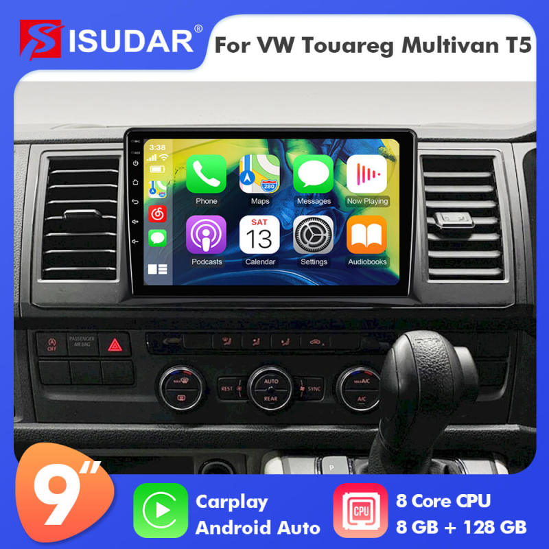 NEW UPGRADE! T72 9 inch 1280*720P Car Radio Multimedia For Volkswagen VW Transporter Multivan T5 Caravel