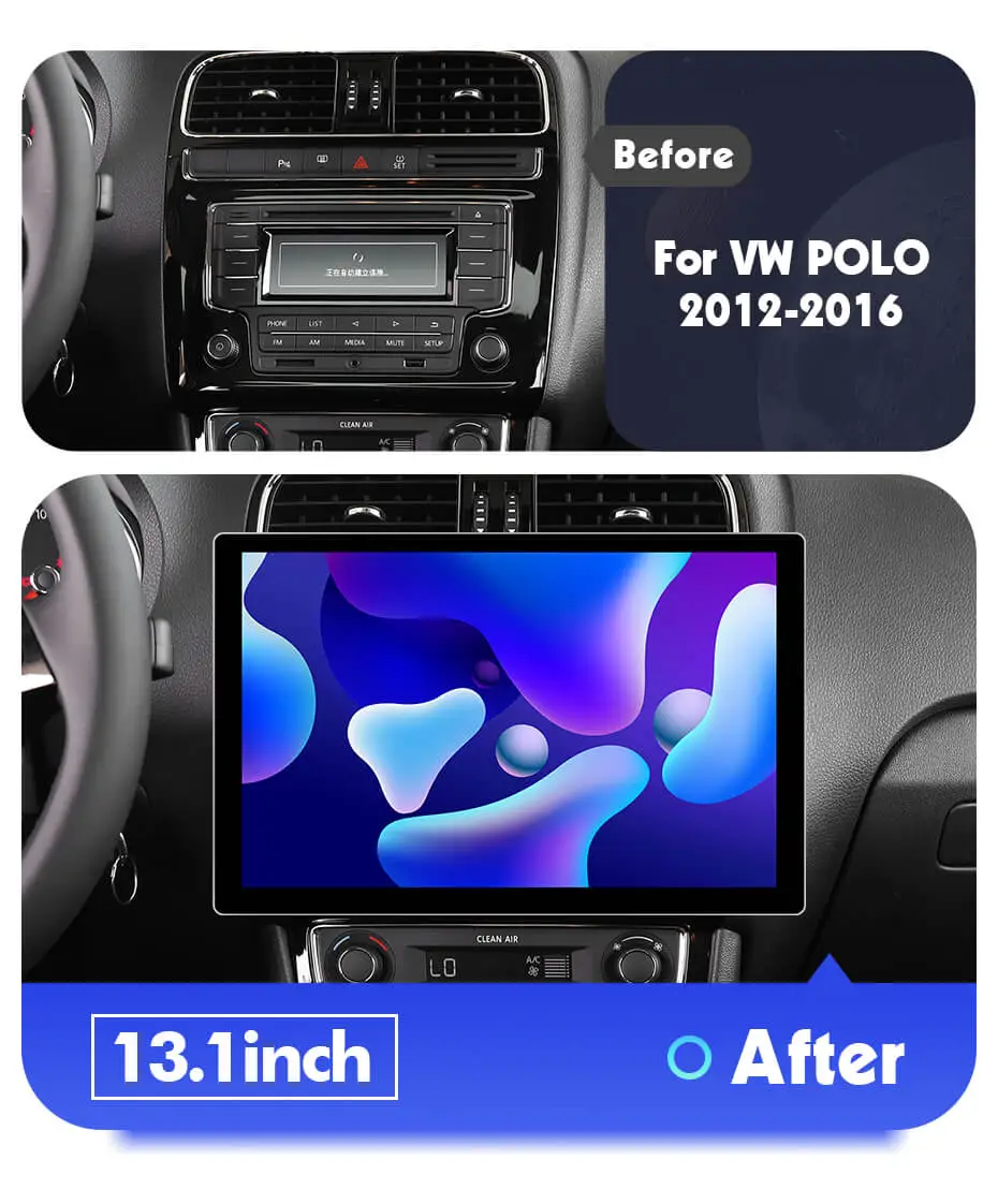GLFDYC Stereo Android 8.1 GPS Music Navigation Radio, for VW Polo
