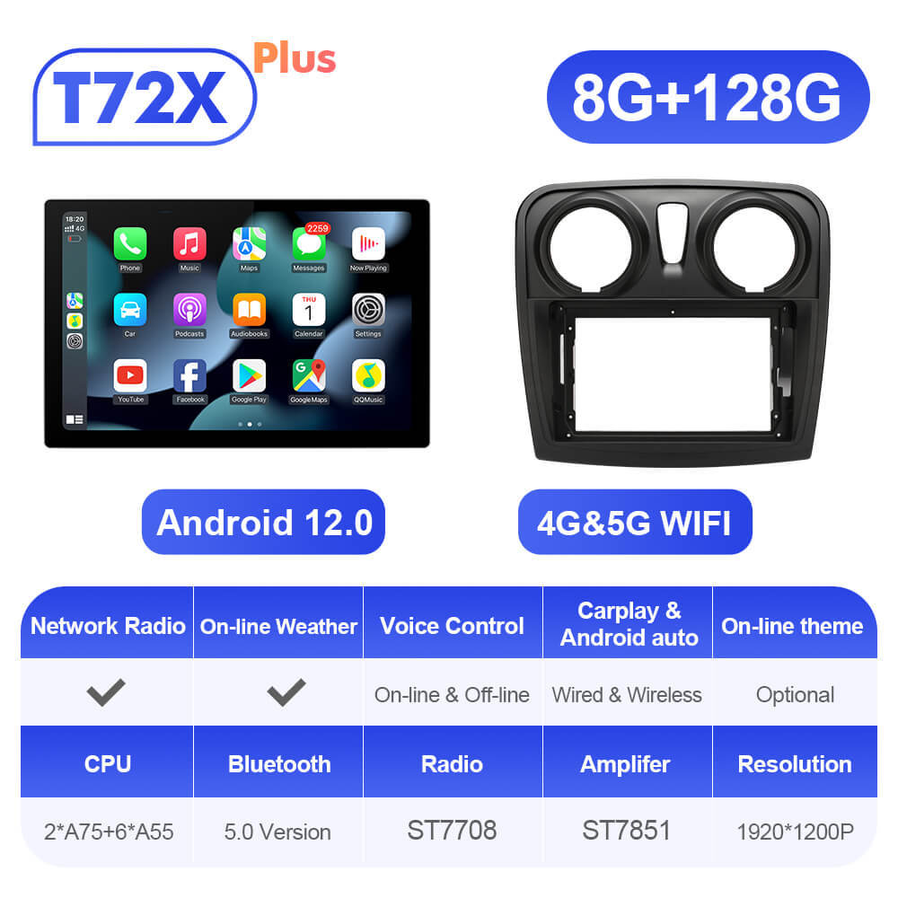 ISUDAR 2K 13.1'' Android Car Radio Player For Renault Logan 2 2012 -2019 Sandero 2 2014-2019