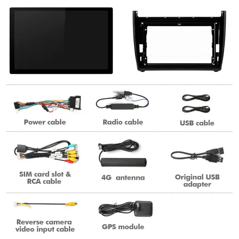 ISUDAR 2K 13.1 Inch 8 Core Android 10 Car Radio For VW/Volkswagen/POLO Sedan 2009-2017