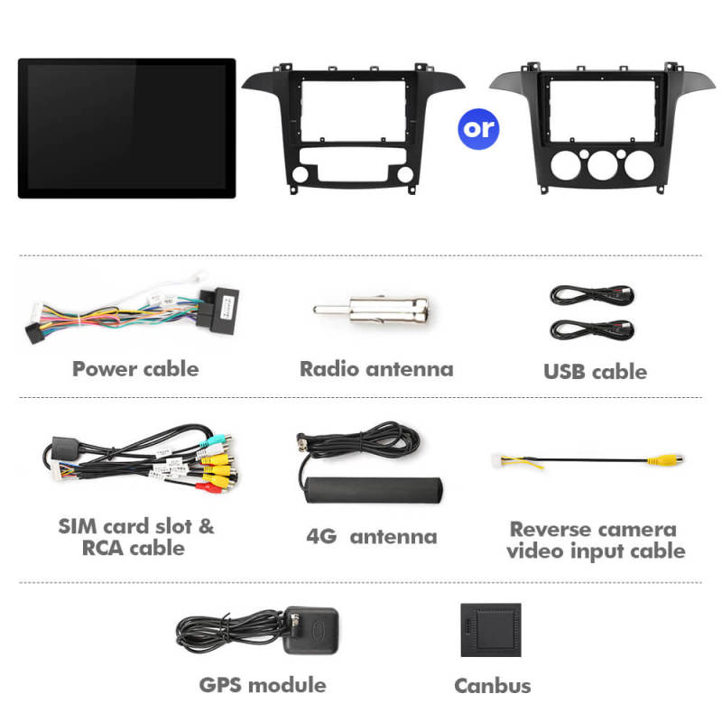 ISUDAR 13.1'' T72/T68 Car Multimedia Radio Carplay Player For Ford S-Max S Max 2006-2015