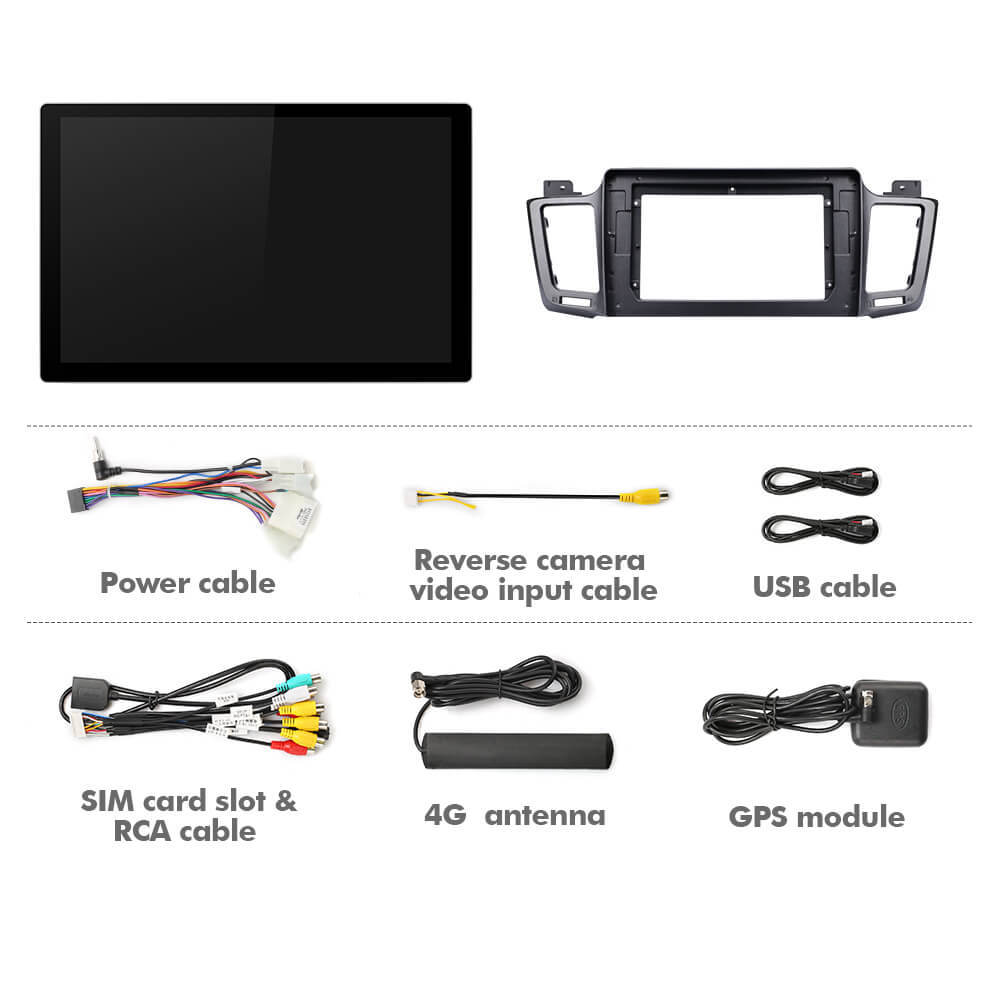 ISUDAR 2K 13.1'' 8 Core Car Multimedia Radio Player For Toyota RAV4 4 XA40 5 XA50 2012-2018