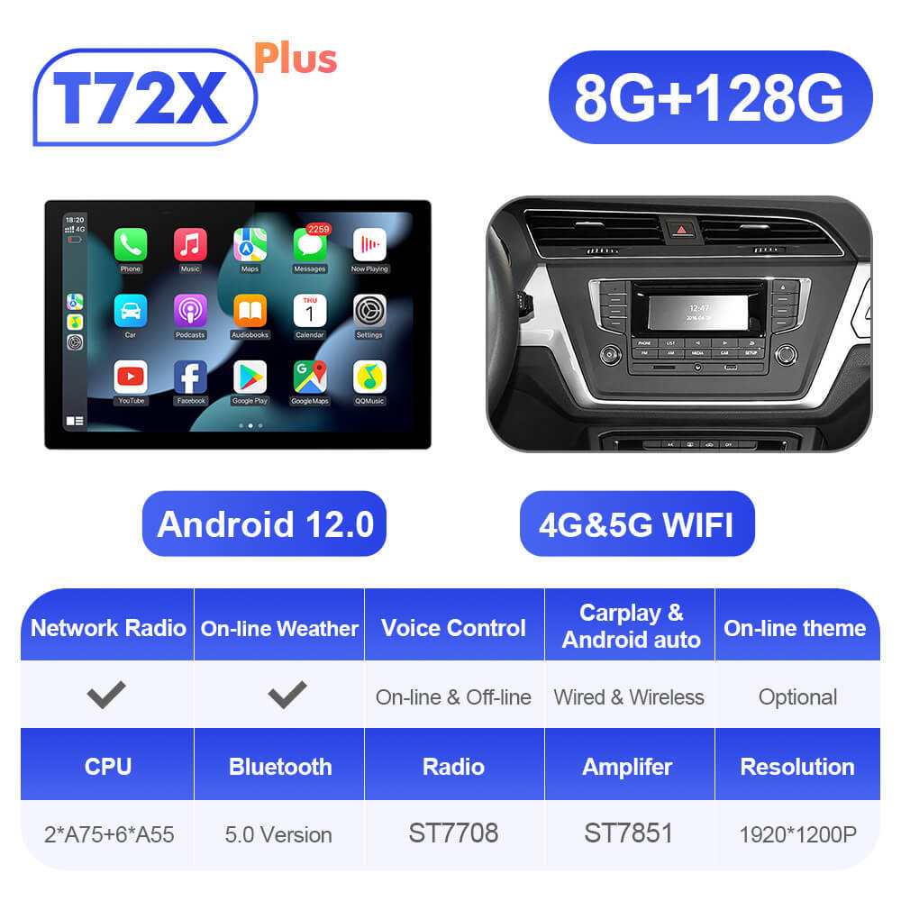 ISUDAR 2K 13.1 Inch 8 Core Android 10 Car Radio For VW/Volkswagen/TOURAN 2016 2017 2018-