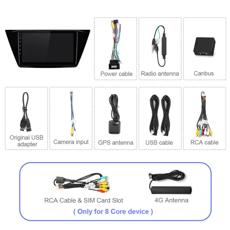 T72 Upgraded Android 12 Auto radio Wireless Carplay For VW/Volkswagen/TOURAN 2016 2017 2018-