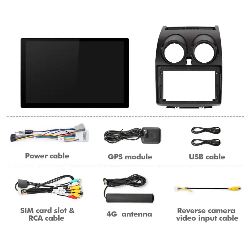 ISUDAR 2K 13.1 Inch 4G Sim Card Android 10 Car Radio For Nissan Qashqai J10 2006-2013