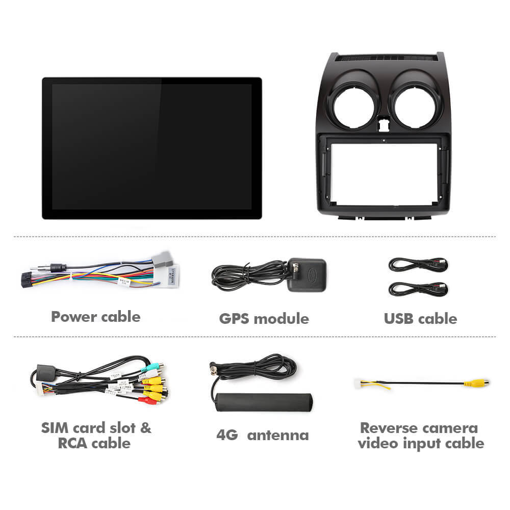 ISUDAR 2K 13.1 Inch 4G Sim Card Android 10 Car Radio For Nissan Qashqai J10 2006-2013