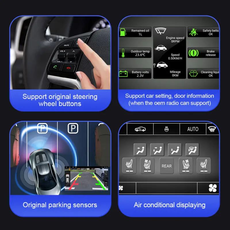 ISUDAR 2K 13.1 Inch 8 Core Androd Auto Carplay Car Radio For Fiat Bravo 2007-2012