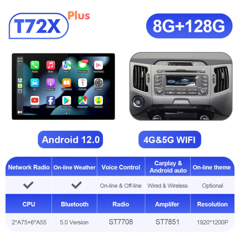 ISUDAR 2K 13.1 Inch Android Car Radio For Kia/sportage 2010-2012 2016