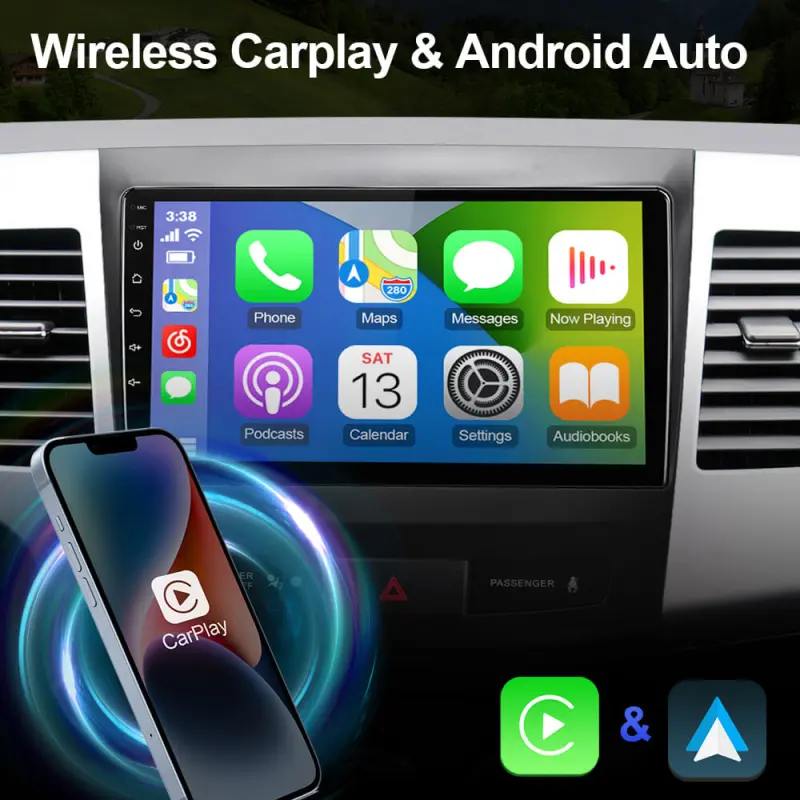Android 8 Core Carplay Car Radio For OUTLANDER MITSUBISHI 2007 2008 2009 -2012