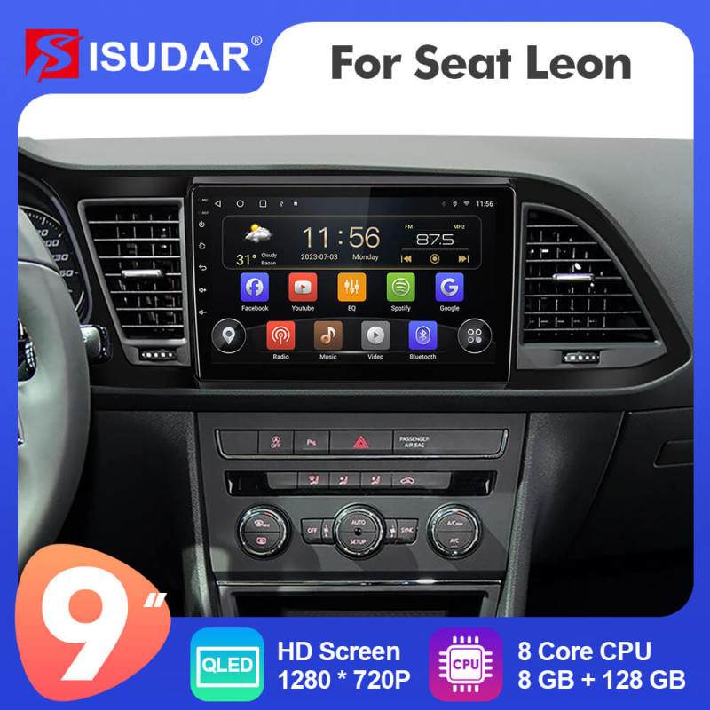 ISUDAR T72 Android 12 8 Core Car Radio Navigation For Seat LEON 2012-2020