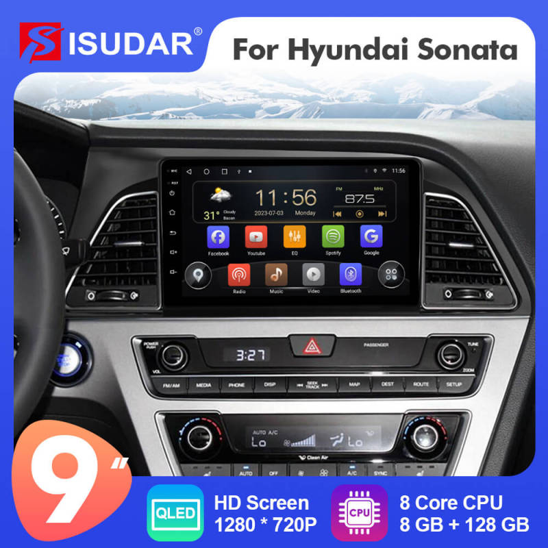 T72 Android 12 Car Radio Player Navigation Multimedia For Hyundai Sonata 7 LF 2017 - 2019