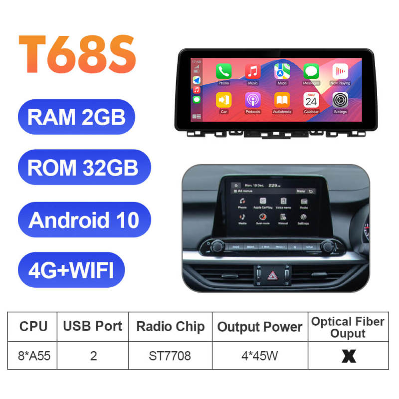 ISUDAR 12.3 Inch 2K Android 12 Car Radio For Kia K3 Cerato 4 Forte 2019-2022