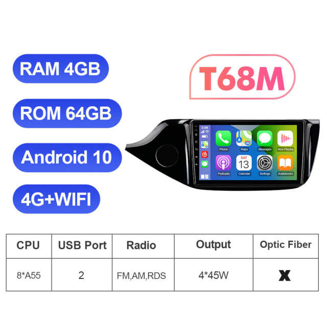 T72 For Kia CEED Cee'd 2 JD 2012-2016 Android Car Radio Unit Multimidia Navi Carplay Android auto