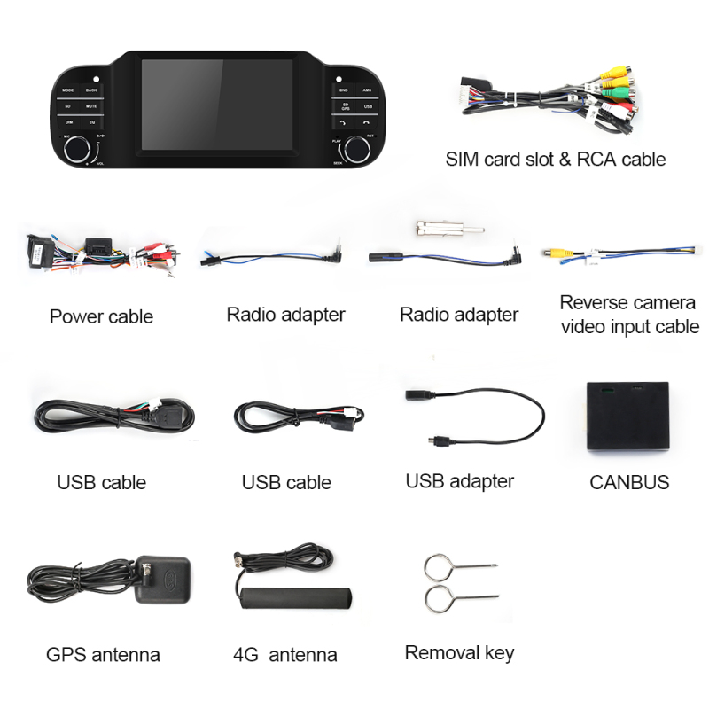 ISUDAR upgrade T72 Auto Car Radio For Fiat Panda Apple Wireless Carplay