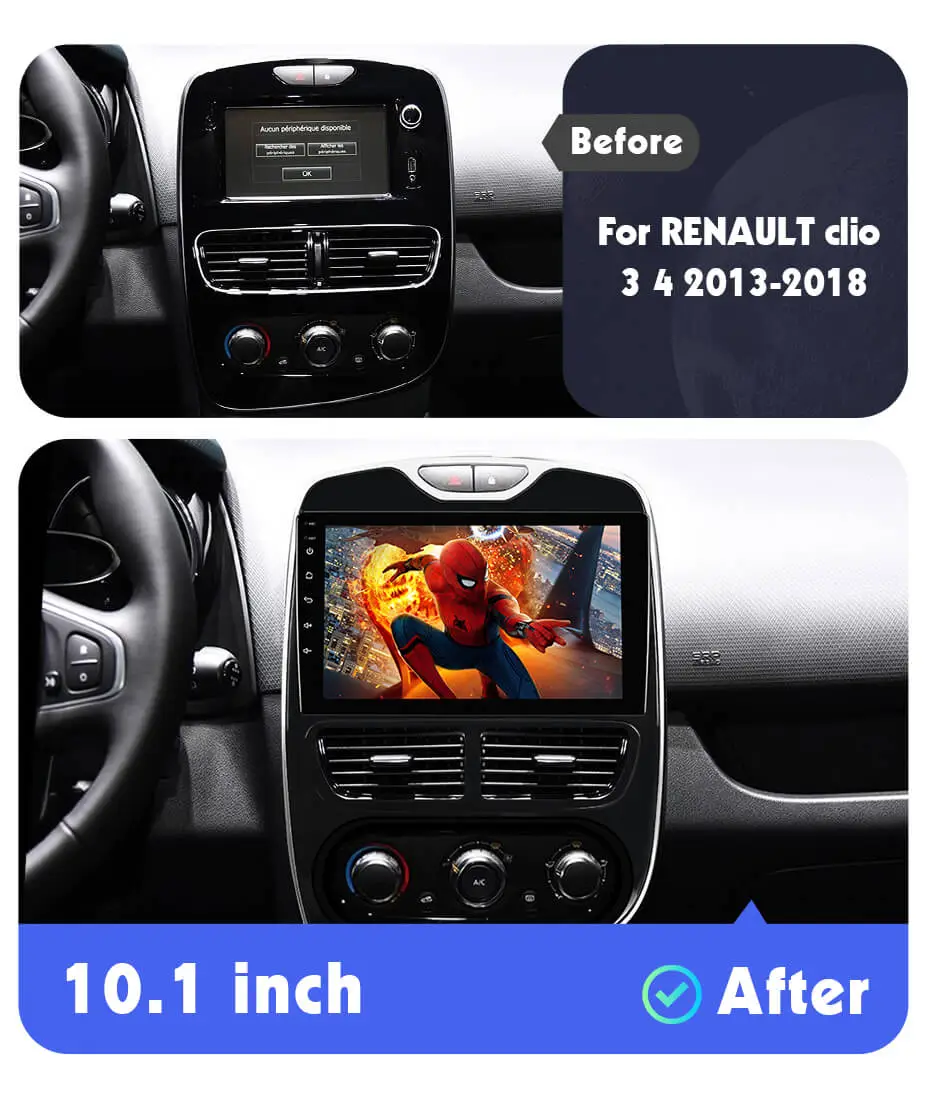 Renault Clio 4, CarPlay & Android Auto, 2013-2018