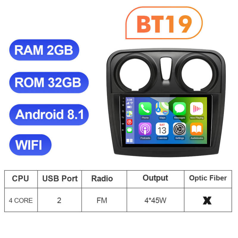 ISUDAR T72 Android Apple Carplay Car Radio For Renault Logan 2 2012 - 2019 Sandero 2 2014 - 2019