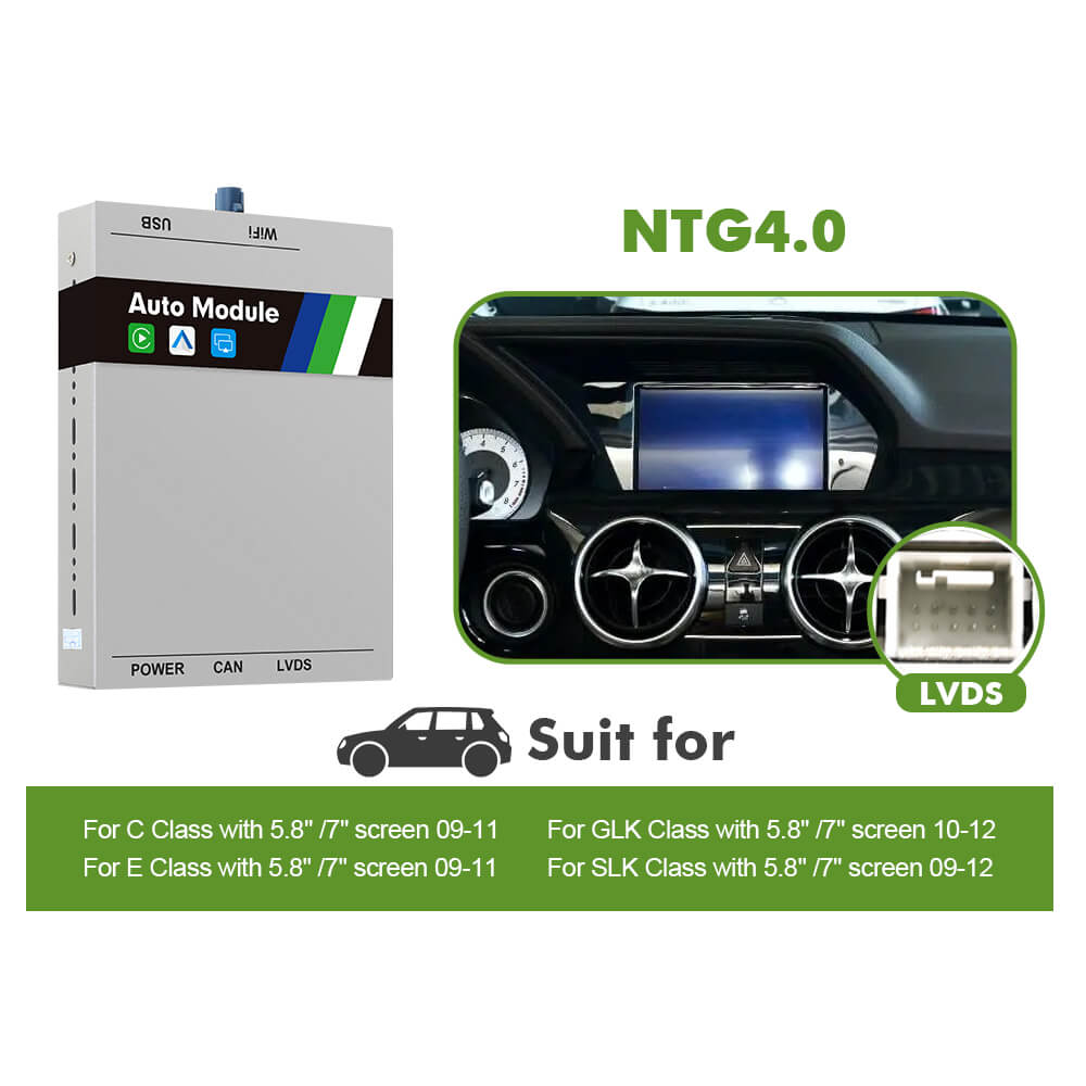 ISUDAR Apple Carplay wireless Modem for Mercedes C Class