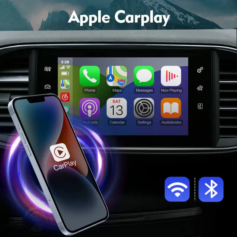 Carlinkit Wireless Apple Carplay adapter For Peugeot & Citroen 308,408,C5,C6, C4,Sega,4008,5008 DS