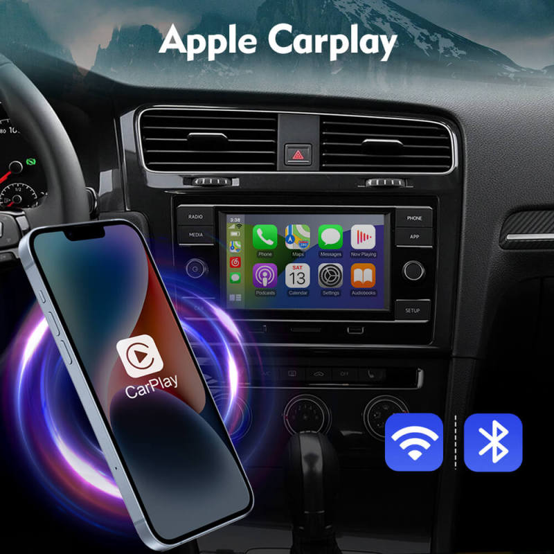Carlinkit Wireless Apple Carplay Adapter For  VW/Volkswagen/Golf/Polo/Tiguan/Passat/b8/SEAT/Leon/Skoda/Octavia/Audi MMI MIB System