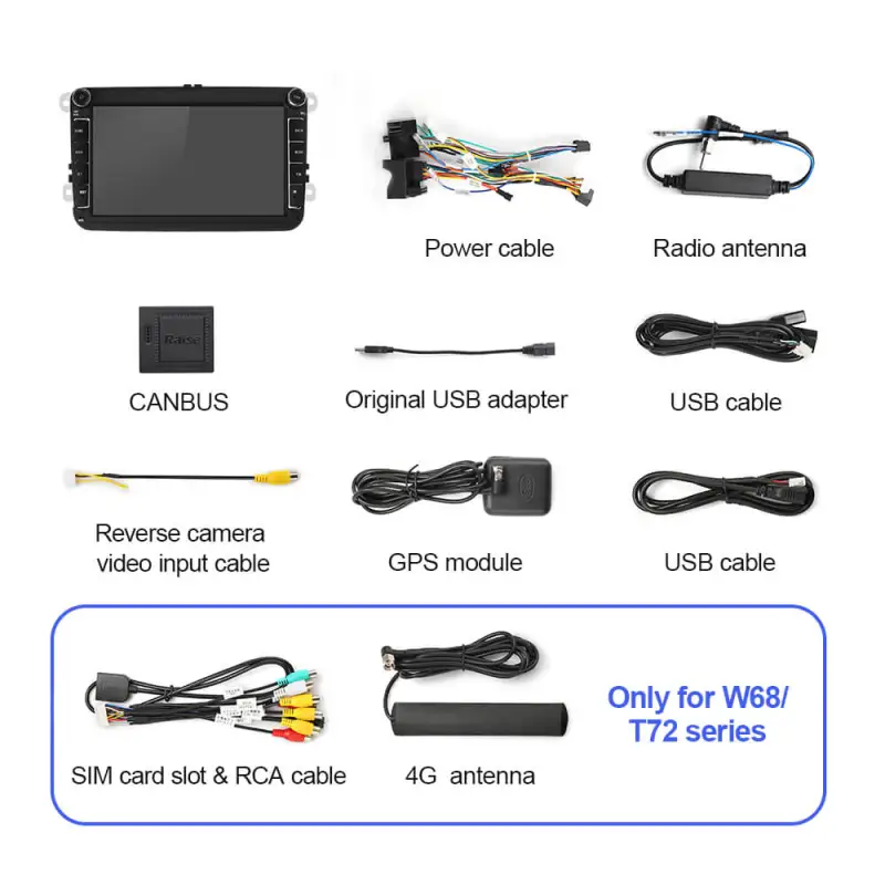 NEW UPGRADE! 1280*720P 8 inch Car Radio For VW/Volkswagen/POLO/Golf/Skoda/Seat/Leon/PASSAT B6