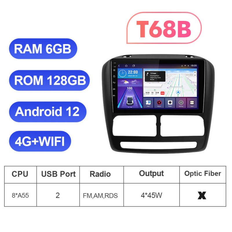 T72 8 Core Carplay Android Auto Radio For Fiat Doblo 2010-2015 Combo 2011-2018