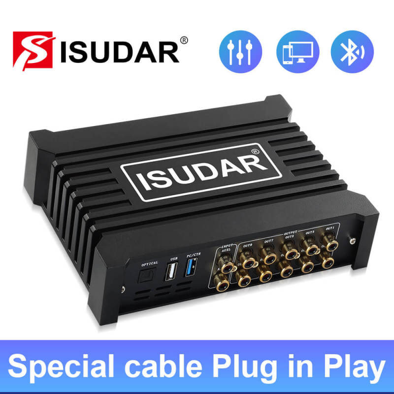 ISUDAR Car DSP DA408 Amplifier Processor 4 input 10 output channel