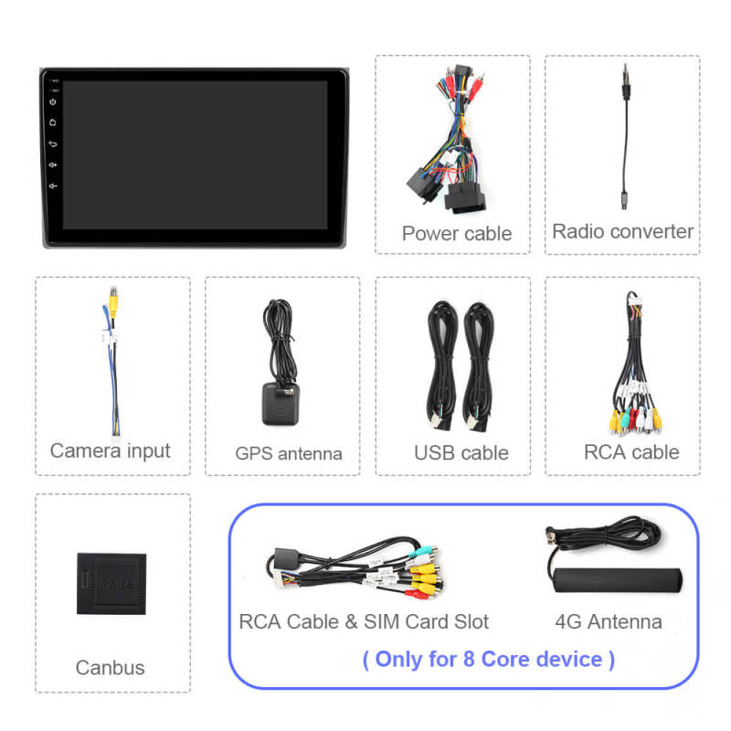 ISUDAR For Audi A4 S4 RS4 2002-2008 Android 12 Car Multimedia Stereo Player Carplay Navi