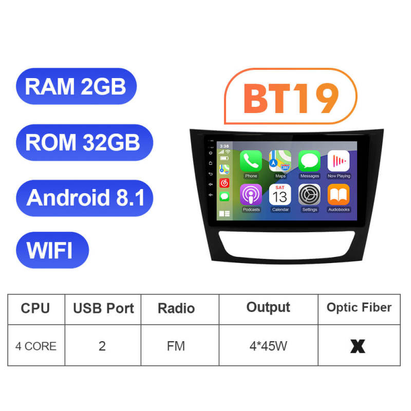 ISUDAR For Mercedes-Benz E-CLASS W211 E200 E220 E300 E350 E240 GLS 2002-2010 Android 12 head unit Car Multimedia Navigation