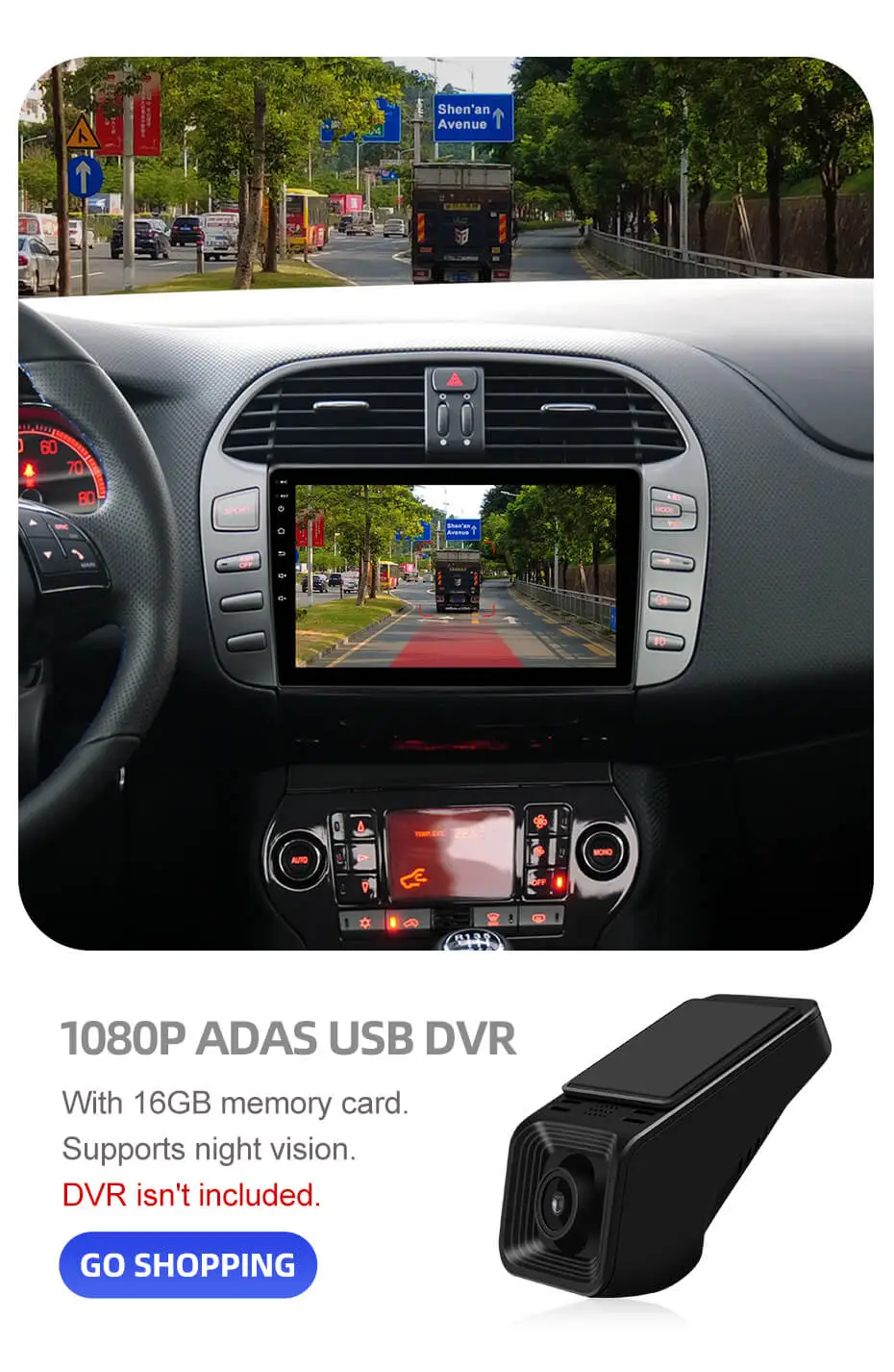 Autoradio GPS Android 10.0 Fiat Bravo 2007-2014 –