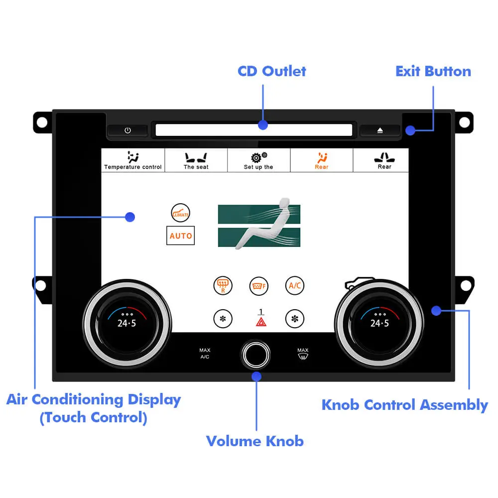 AC Panel Touch LCD Screen for Range Rover Vogue L405 2013-2017 Climate ...