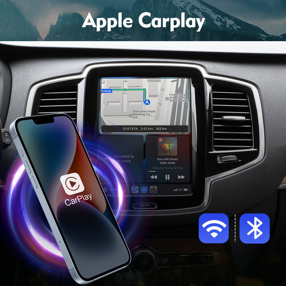ISUDAR V2 Upgrade Sensus Full Screen Apple Carplay AA Kit Module for Volvo  XC90/XC60/XC40/S90/S60/V60 Seamless Connectivity
