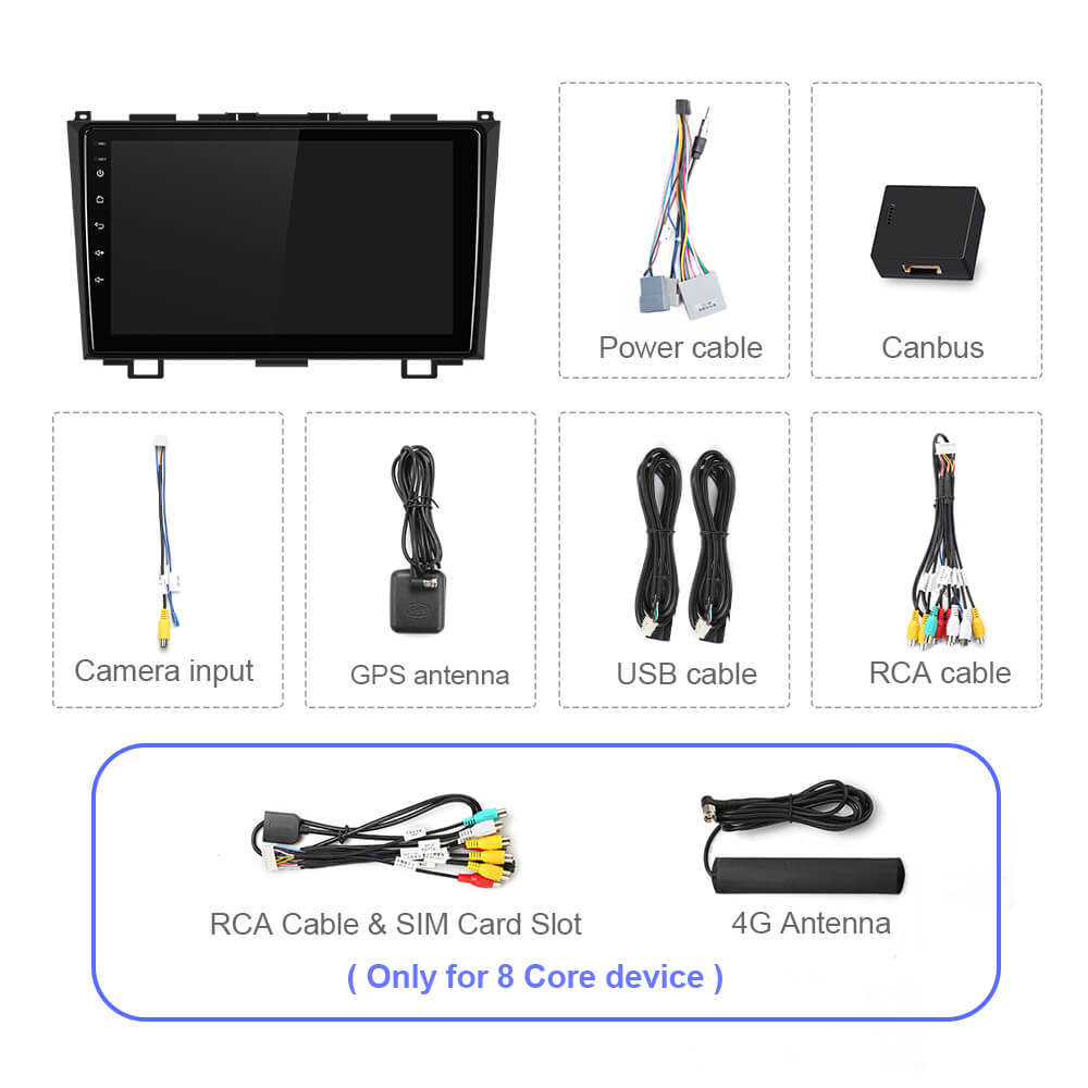 QLED Android Car Radio head unit For Honda/CRV/CR-V 2006 2007-2011 GPS Navigation