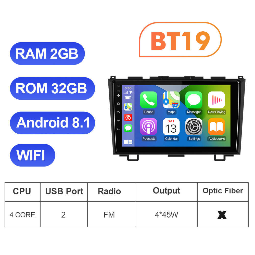 QLED Android Car Radio head unit For Honda/CRV/CR-V 2006 2007-2011 GPS Navigation