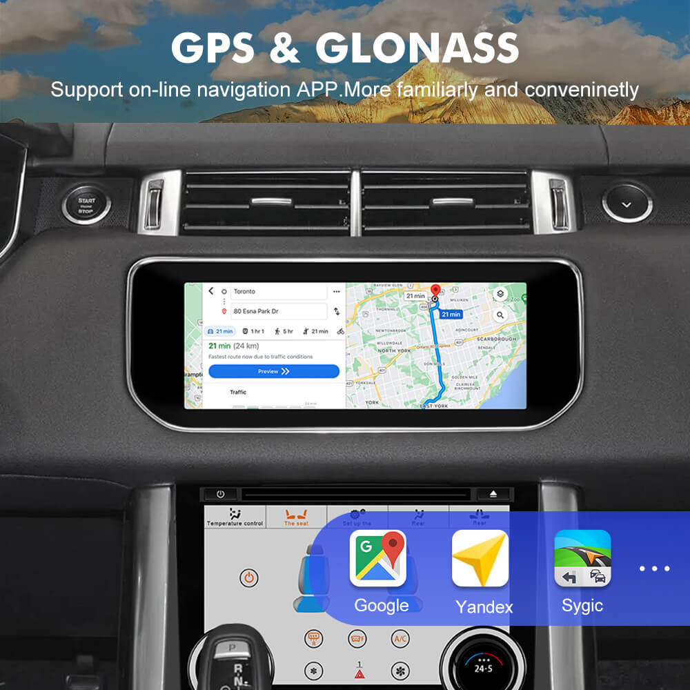 ISUDAR  Qualcomm Android 12 10.25 Inch 1920*720P Car head unit stereo for Land Rover Range Rover Sport L494 Range Rover Vogue L405  2013-2017
