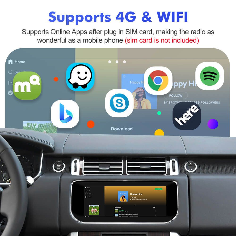 ISUDAR  Qualcomm Android 12 10.25 Inch 1920*720P Car head unit stereo for Land Rover Range Rover Sport L494 Range Rover Vogue L405  2013-2017