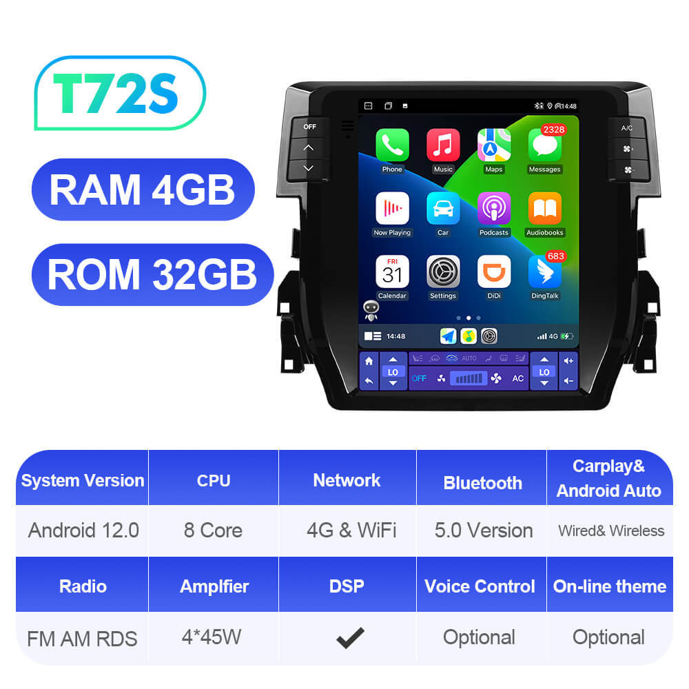 ISUDAR Android 12 Tesla Style Car Radio For Chevrolet Captiva 2006-2012 Auto Multimedia