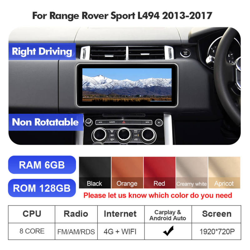 ISUDAR For Range Rover Sport L494 2013-2017 Car Radio Multimedia Qualcomm 6125 Android 12.3 Inch 1920*720P Car head unit stereo