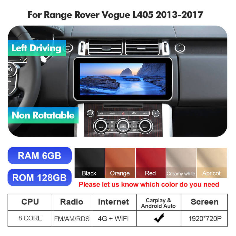 ISUDAR For Range Rover Vogue 2013-2017 Car Radio Rotatable 1920*720P Screen Multimedia Qualcomm 6125 Car head unit stereo