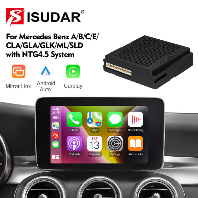 Wireless Carplay & Android Auto Suitable For Mercedes Benz A B C E CLA GLA GLK ML SLD NTG4.5 Sprinter Becker Navigation Module