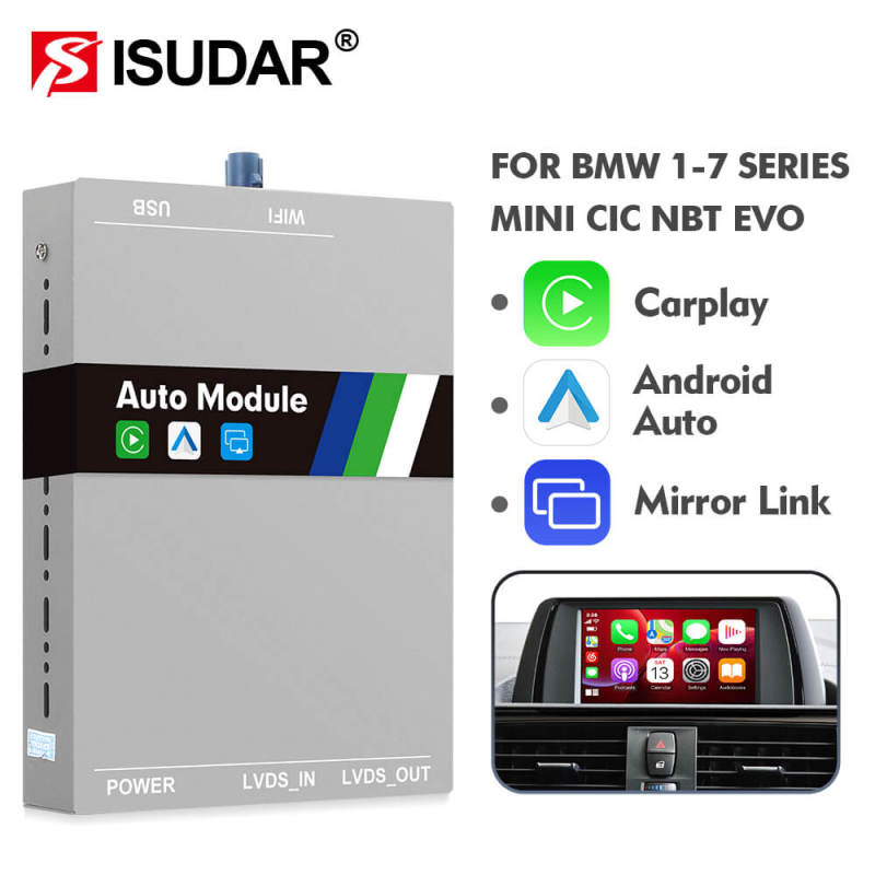 ISUDAR Apple Full Screen Carplay for BMW CIC NBT EVO System