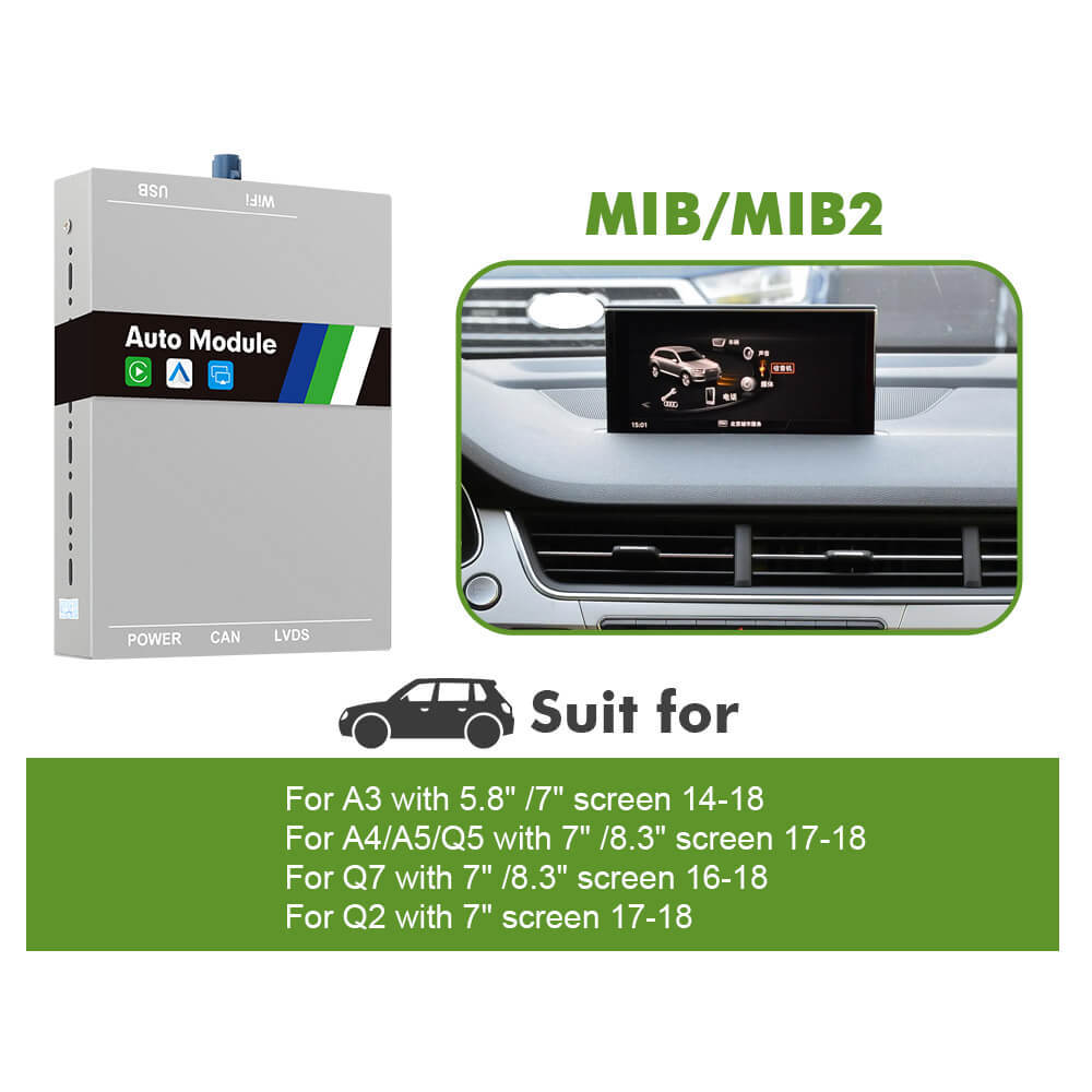 Carlinkit Wireless Apple Carplay AA Modem For Audi A5/S5/A4/A3/A1 A6 A7 A8 Q2 Q3 Q5 Q7 B9 S5