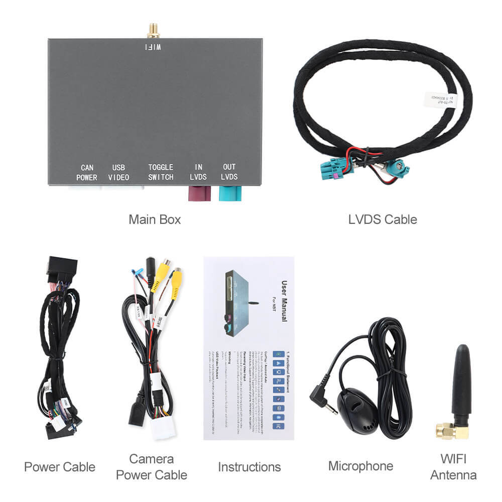 ISUDAR Apple Carplay AA Modem for BMW MINI Cooper F30 F31 F20 F21 F10 F01 X5 E70 X3 F25 NBT System 6.5 8.8 10.25inch
