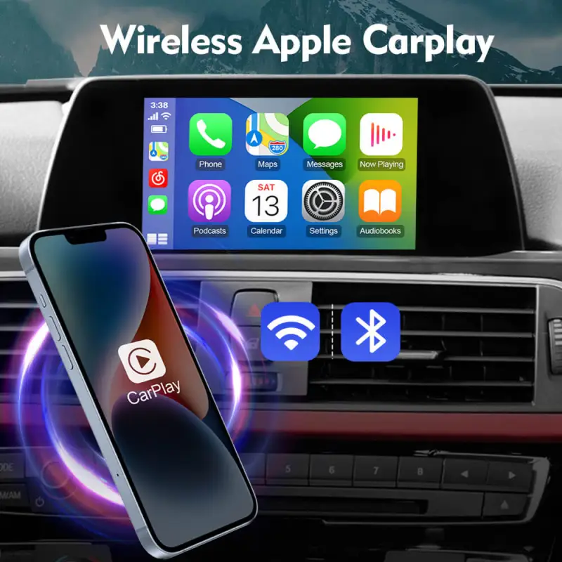 ISUDAR Apple Carplay AA Modem for BMW MINI Cooper F30 F31 F20 F21 F10 F01 X5 E70 X3 F25 NBT System 6.5 8.8 10.25inch