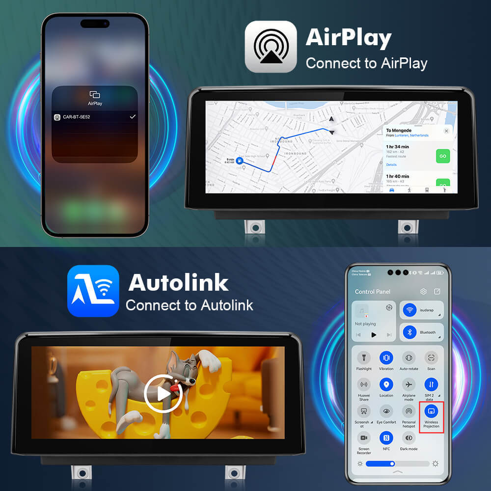 ISUDAR 10.25 inch Linux touch screen Wireless Carplay and Android Auto for BMW 1 2 Series NBT system F20/F21/F22 2013-2015