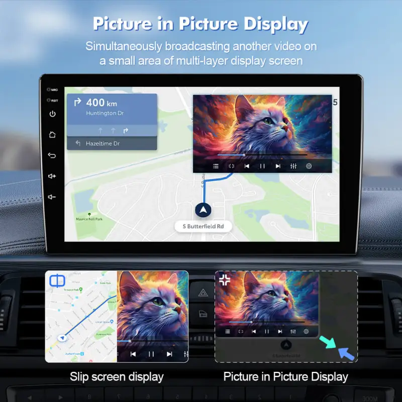 NEW! Android 10-Android 13 QLED Android Auto 10” Car Radio For VW/Volkswagen/Passat B6 B7 wireless carplay