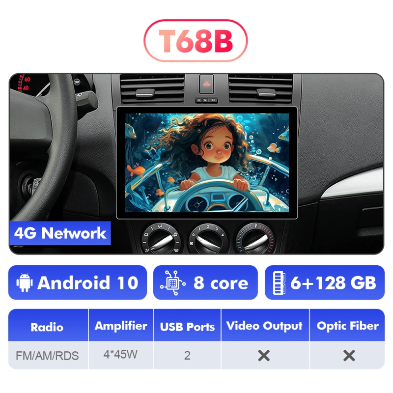 For Mazda 3 2010 2011 2012 2013 QLED Android 13 9" Car Radio DVD Player Multimedia Navigation