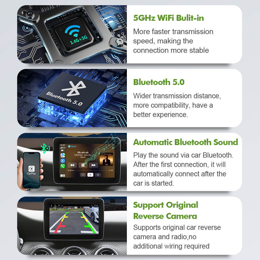 For Peugeot & Citroen 308,408,C5,C6, C4,Sega,4008,5008 DS Wireless carplay